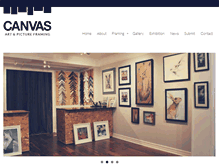 Tablet Screenshot of canvasgalleries.com